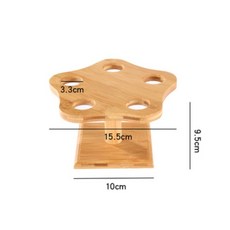 熱銷 捲形壽司手捲架竹製多孔日韓料理工具盛器擺臺圓筒架紫菜捲木架子, 梅花5孔手卷架, 1個