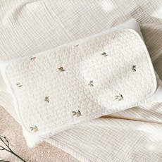 Ma lolotte 嬰兒枕套嬰幼兒吸汗枕墊新生兒 100 支純棉, Fresh Olive_Baby Sweat 枕套