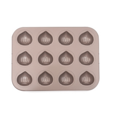 [상하이버터떡 도구] 밤팬 12구 (밤틀팬)