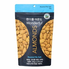원더풀 아몬드 무염, 200g, 1개