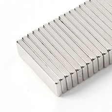 마그네틱 초강력 네오디뮴 자석 20개입 소형 사각 막대형 철 냉장고 28x9x2.5mm, 1개