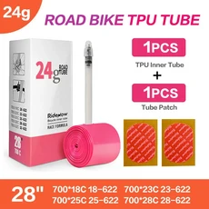 RideNow 초경량 도로 자전거 내부 튜브 프랑스 24G TPU 타이어 45mm 길이
