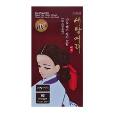 새앙머리 한방 다빛 염모제 2개, 6S밝은갈색