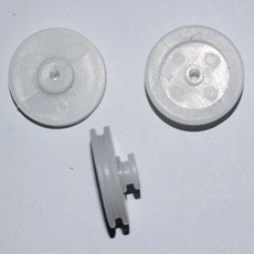 이중 층풀리 플라스틱 감속풀리 모터휠 휠 풀리 도르래 도르레 (20.5*7.3mm) 1pcs cc-w32, 1개