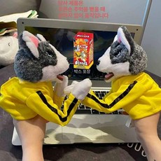 강아지 복싱 특별한 선물 놀리기 음성 복서 인형 손인형, 1개