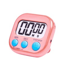 자석 심플 주방 타이머, 1개, 핑크