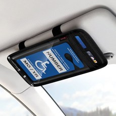 SITHON 핸디캡 허가증 사인 프로텍터 자동차 플래카드 주차 장애인 카드 바이저용 홀더