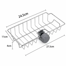 주방 싱크 배수 랙 스폰지 보관 수도꼭지 홀더 비누 드레이너 수건 선반 주최자 악세사리, Upgraded A