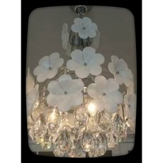 花朵吊燈（附LED燈泡）- 廚房餐廳燈具首選，節能明亮可調高度