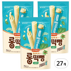 아이배냇 롱떡뻥 시금치맛, 27개, 30g