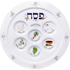 드레이델 컴퍼니 유월사 세더 플레이트 멜라민 스프링 가든 디자인 페사치 12인치용 전통 카라, Single, Single