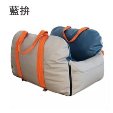 IPSKY寵物車載窩，寵物安全座椅，全車型通用防水車墊，狗狗坐車神器, 藍色拼色 M, 1個