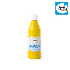 물에닦이는 물감 유아 페인트 노란색 0.5L 아기미술놀이 어린이물감 교구