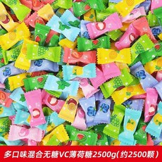 닉클립 왁스 병 Bottles Nik-L-Nip 대용량 캔디 Wax, D. 5파운드 무설탕 C 민트 2500g 약 2500개, 1