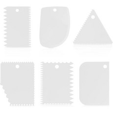 모델링 페이스트 물감 아크릴 홀아트 코비 6개 플라스틱 점토 스크래퍼 세트 도예용 도구 스크래핑 손잡이 조각된 부드러운 조각용 칼 산업용 조각 초보자 및 전문가용 도예 애호가용, White