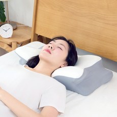 누보라 메모리폼 배게 기능성 일자목 목디스크 거북목 메모리폼 경추베개 단품, 1개, 혼용