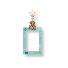 카와이 BT21 카드 홀더 키체인 수납 펜던트 ID 사진 가방 CHIMMY COOKY KOYA TATA 애니메이션 선물 장난감, 04 tudou