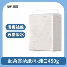 墊料王國 超柔雲朵紙棉 清爽祛味 五倍吸水, 1個