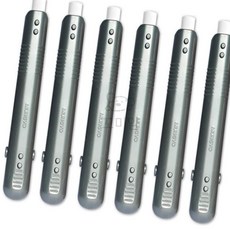 꼬미얌 멀티초크홀더 6본입 집게형 실버 분필보관함