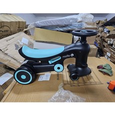 LEMU 三合一學步車 兒童滑步車 搖搖車, 1個, 扭扭車  藍色+手推桿【輪子微磨損】