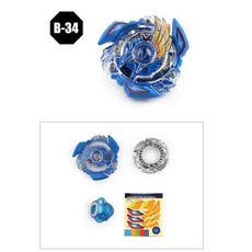對戰陀螺 跨境熱賣Beyblade組裝合金爆裂陀螺世代戰斗爆旋陀螺玩具2017, 1個, 34(一陀螺一手把）