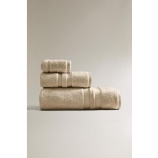 자라 zara 엑스트라 소프트 더블 보더 목욕 타월 - 라이트 샌드 4595/013/752113583, 페이스 타월