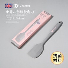 Vinland 硅膠刮刀 抗菌, 60°以上,18cm10cm粉色硅膠湯勺 抗菌, 粉色