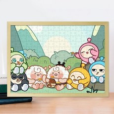 蛋仔派對木拼圖高顏值桌面擺件掛牆兒童益智玩具6歲以上節日禮物, 1個, GSH-84號,50片10x15cm（不含框）迷你款