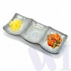 멜라민 나눔그릇 3칸 멜라민접시 일식그릇 간장용기 간장접시 초장접시, 1개, 단일상품1
