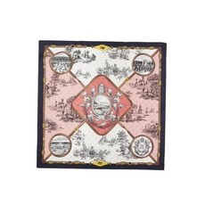 [매장정품] [루이까또즈] 큰 사각 실크 스카프 마리가든 핑크(1CSM224PI)