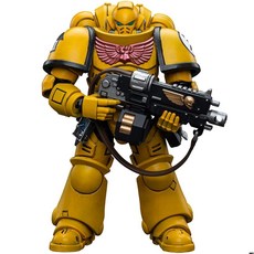 JOYTOY Warhammer 40k Imperial Fists Imperial Fists Sigismund 제국 주먹의 첫 선장 1/18 액션 피규어 모델 수집을 사랑하, 임페리얼 피스트, 중보자, 1개