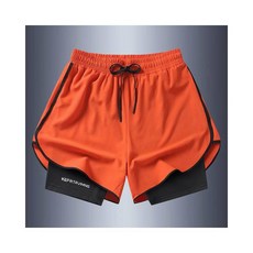 運動短褲 戶外登山健身訓練跑步短褲 假兩件式籃球短褲 輕薄透氣速乾 防走光雙層 涼感冰絲 百搭休閒