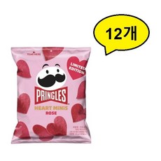 프링글스 하트 미니로즈, 35g, 12개
