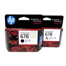 HP 678 정품잉크 CZ107AA CZ108AA, 검정(CZ107AA)+컬러(CZ108AA), 1개