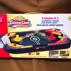 《翔翼玩具》冰球台 彈珠台 對打遊戲 桌上冰球 桌遊 二合一 桌球台 曲棍球 柏青哥 小鋼珠13-1811 安全標章玩具, 1個