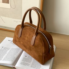 SORIDAL 女款Tera柔軟日常麂皮保齡球托特包