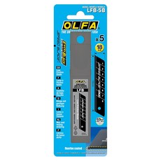 OLFA 細工刃 美工刀片 替刃 B4010629, 1個, LFB-5B 單片8截 共5片裝
