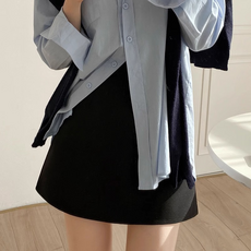 류룡 여성 간절기 캐주얼 슬림핏 봄여름 미니 A라인 스커트