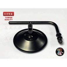 美式工廠 4吋圓形後視鏡, 電鍍, 1個