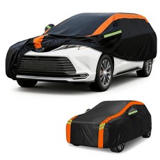Blshwez 테슬라 모델 3 2017-2026용 다층 전천후 방수 자동차 커버 눈비 자외선 차단 지퍼 도어 및 보관 가방 포함