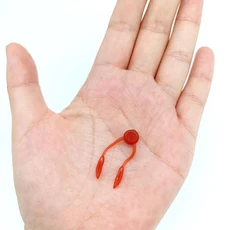 DUODUOYU 10PCS TPE 미니 소프트 PESCA 지그 인공 WOBBLERS 태클 실리콘 미끼베이스 미끼 낚시 35G 40MM 잉어, XZ026 10PCS RED