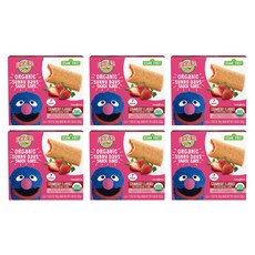 Earth's Best Organic Toddler Snack Bars Sunny Days Strawberry 2 Years and Up 7 Ct (Pack of 6), 1개, 9g