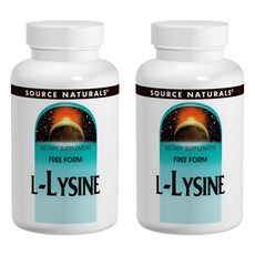 SOURCE NATURALS L-離胺酸粉, 2個, 100g
