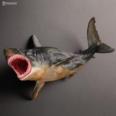 메갈로돈 동물 해양 이빨 생물 모형 피규어 탐사 컬렉션, 단일 항목, 1개