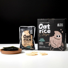 [믿음윤] 강진 오트라이스 김 라이스칩, 15개, 30g