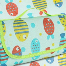 접이식 감성 돗자리 캠핑 한강 나들이 피크닉 방수 경량, 02.체크옐로우(L)