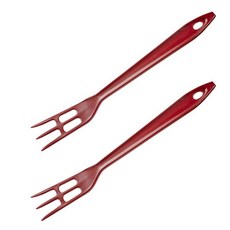 Hutzler 와플 포크 27.9cm(11인치) 화이트 3702-2WH 2 372506, 레드
