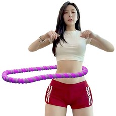 핏커스 다이어트 스프링 훌라후프 홈트, 1개, 퍼플, 1300g