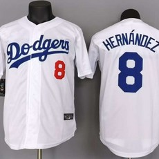 다져스 화이트 야구 셔츠 베이스볼 재킷