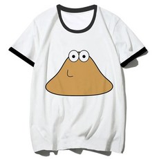 포우 여성 만화 스트리트 웨어 디자이너 티셔츠 일본 Y2K 의류, S, [02] 13084